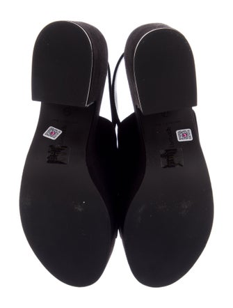 Larroude Suede Slingback Sandals