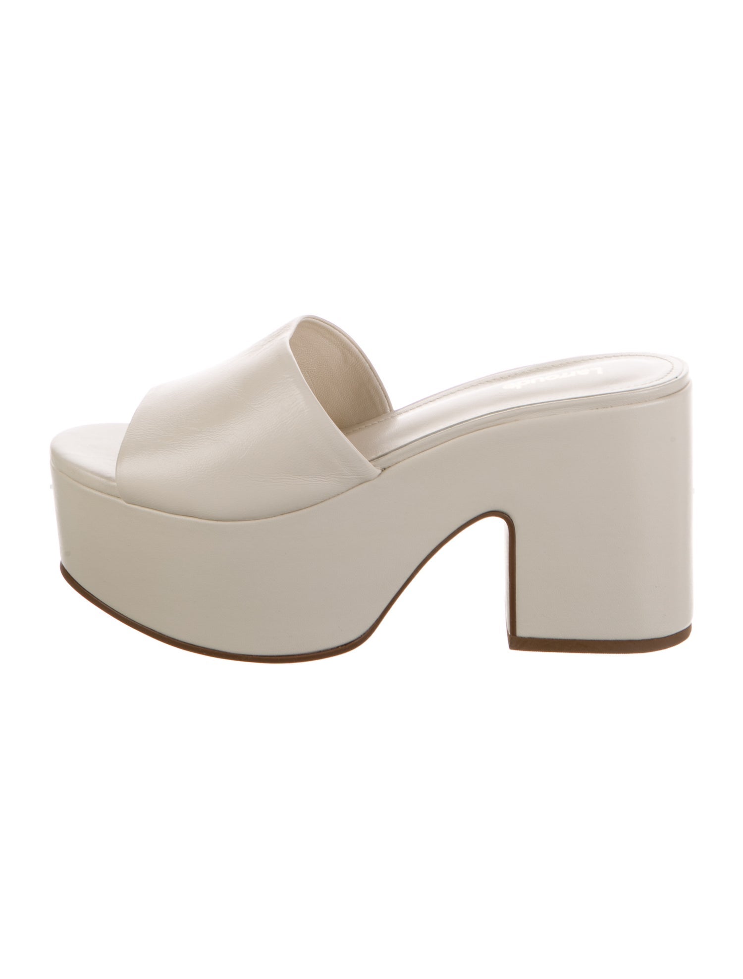 Larroude Leather Slides