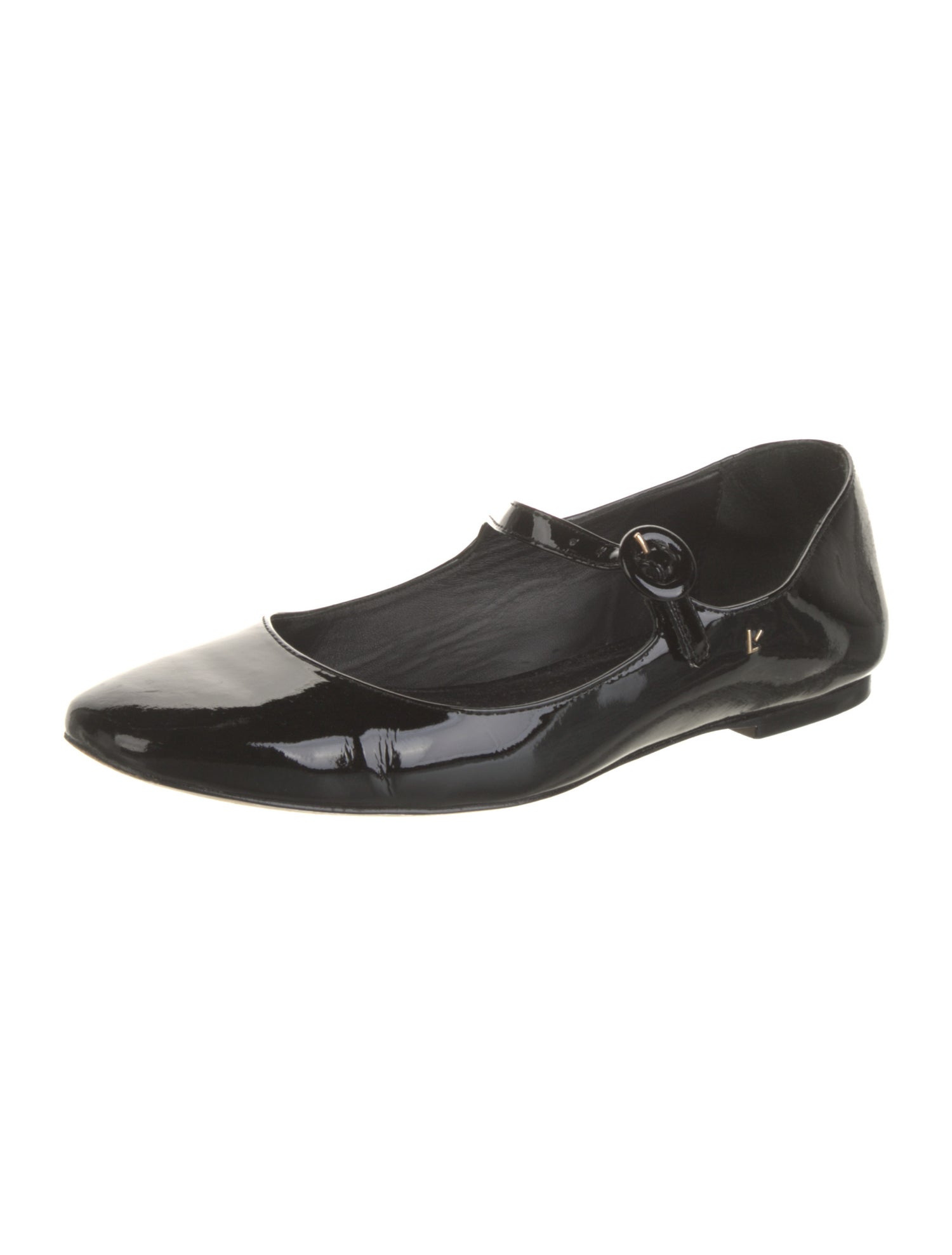 Larroude Patent Leather Mary Jane Flats
