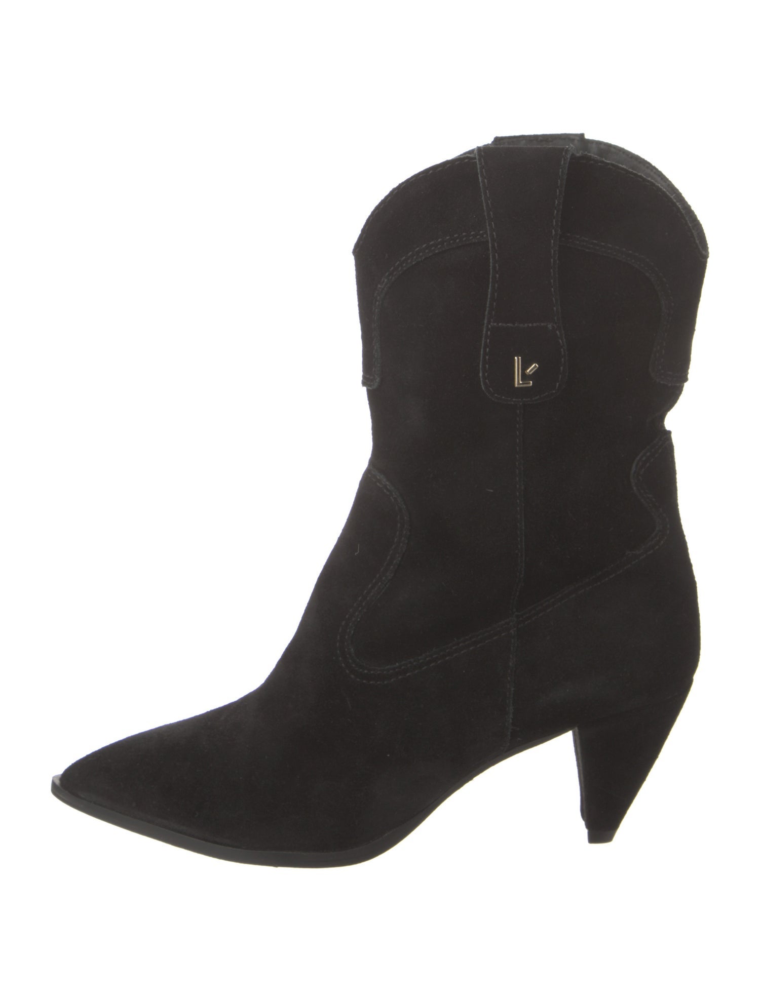 Larroude Suede Western Boots