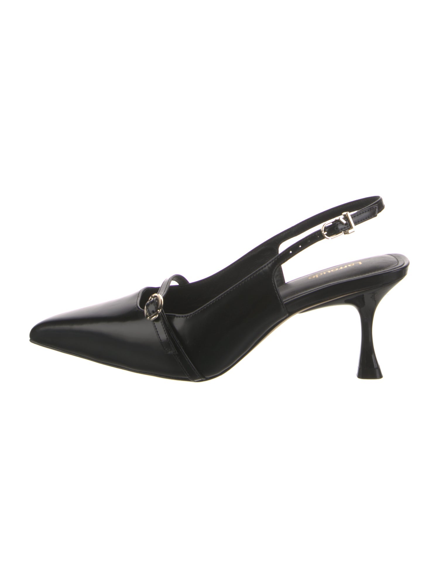 Larroude Patent Leather Slingback Pumps
