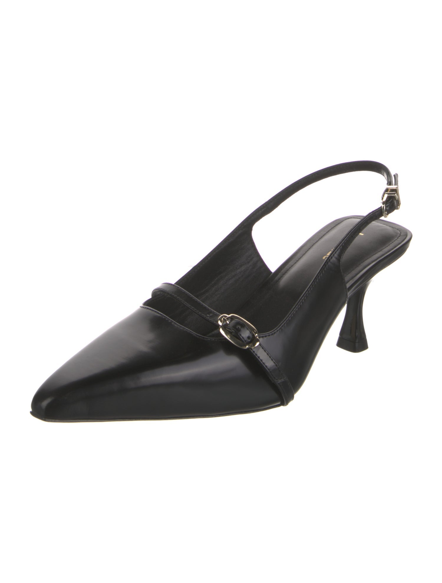 Larroude Patent Leather Slingback Pumps