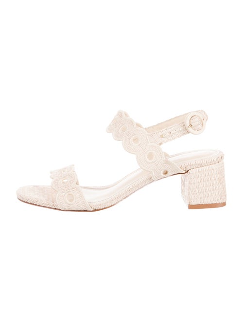 Larroude Raffia Sandals