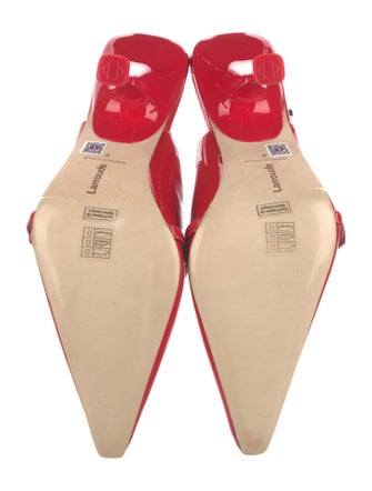 Larroude Patent Leather Slingback Pumps