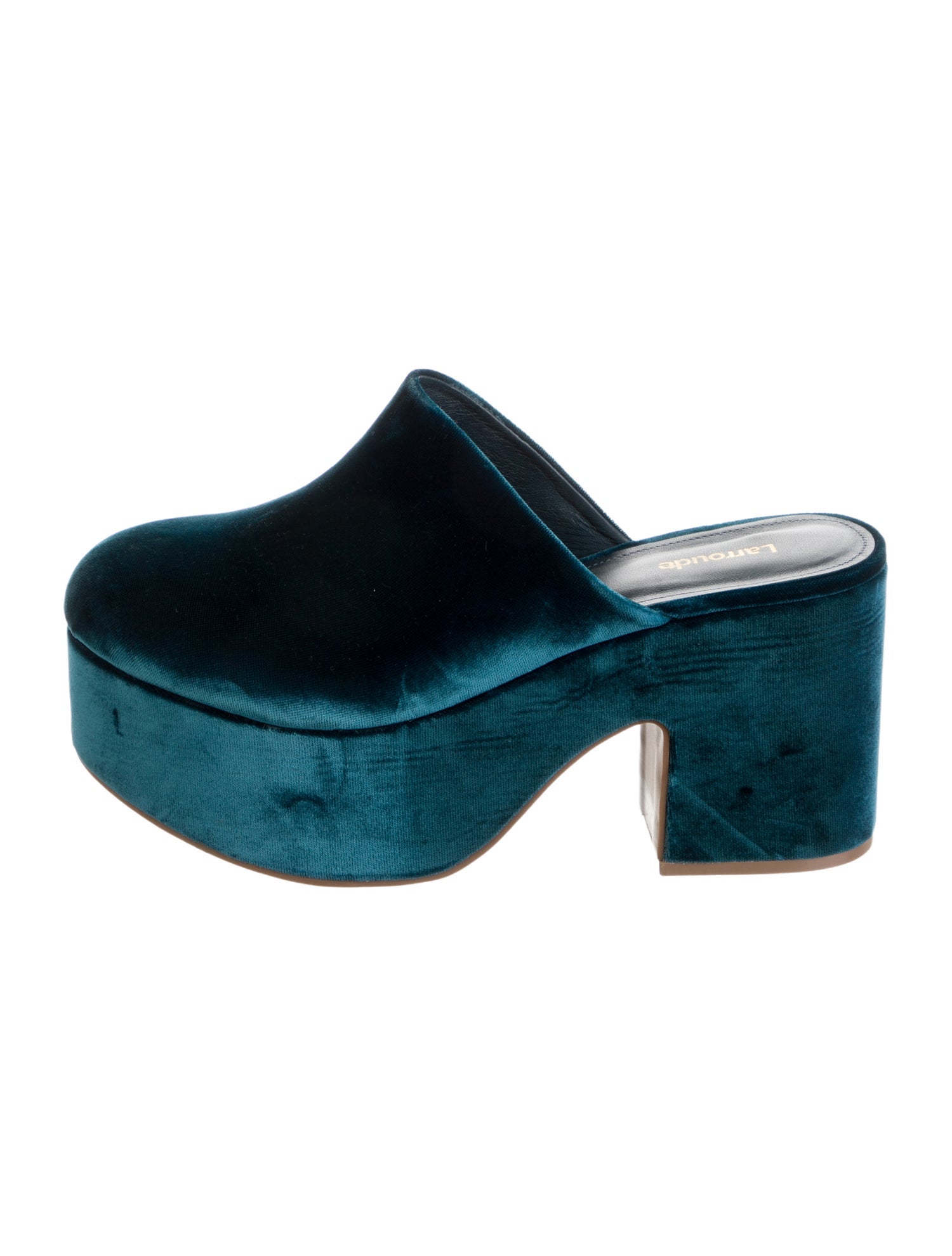 Larroude Velvet Mules