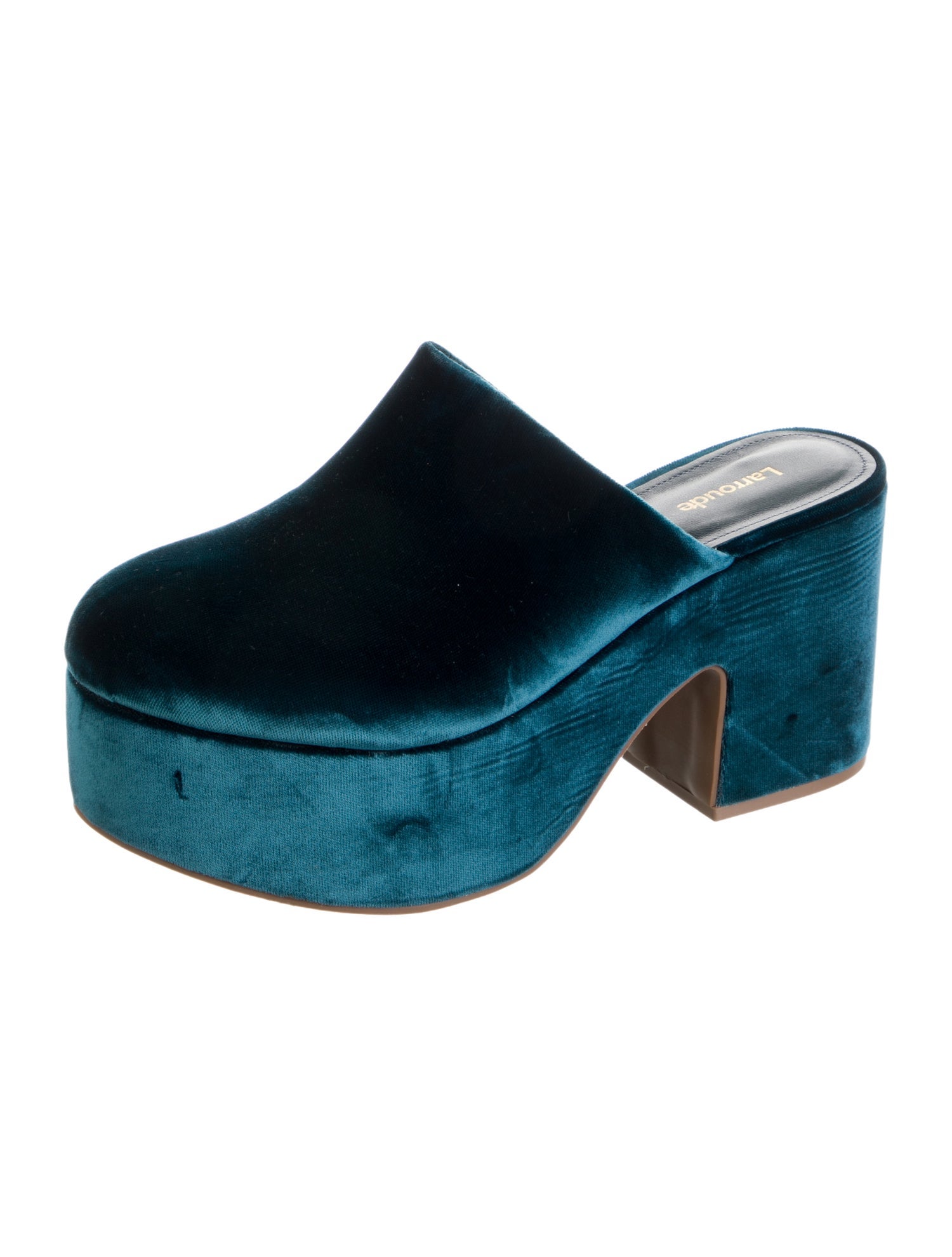 Larroude Velvet Mules