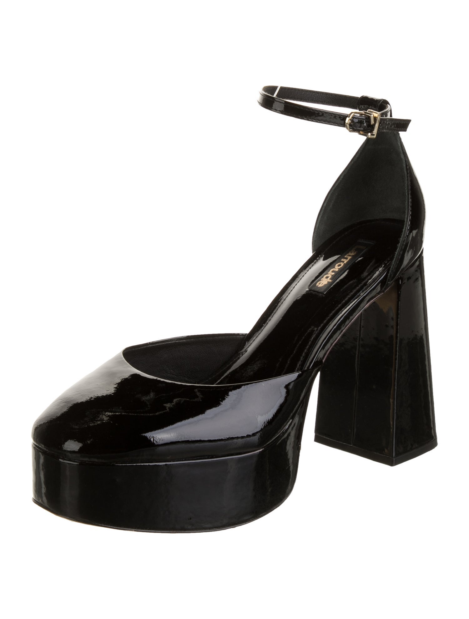 Larroude Patent Leather D'Orsay Pumps