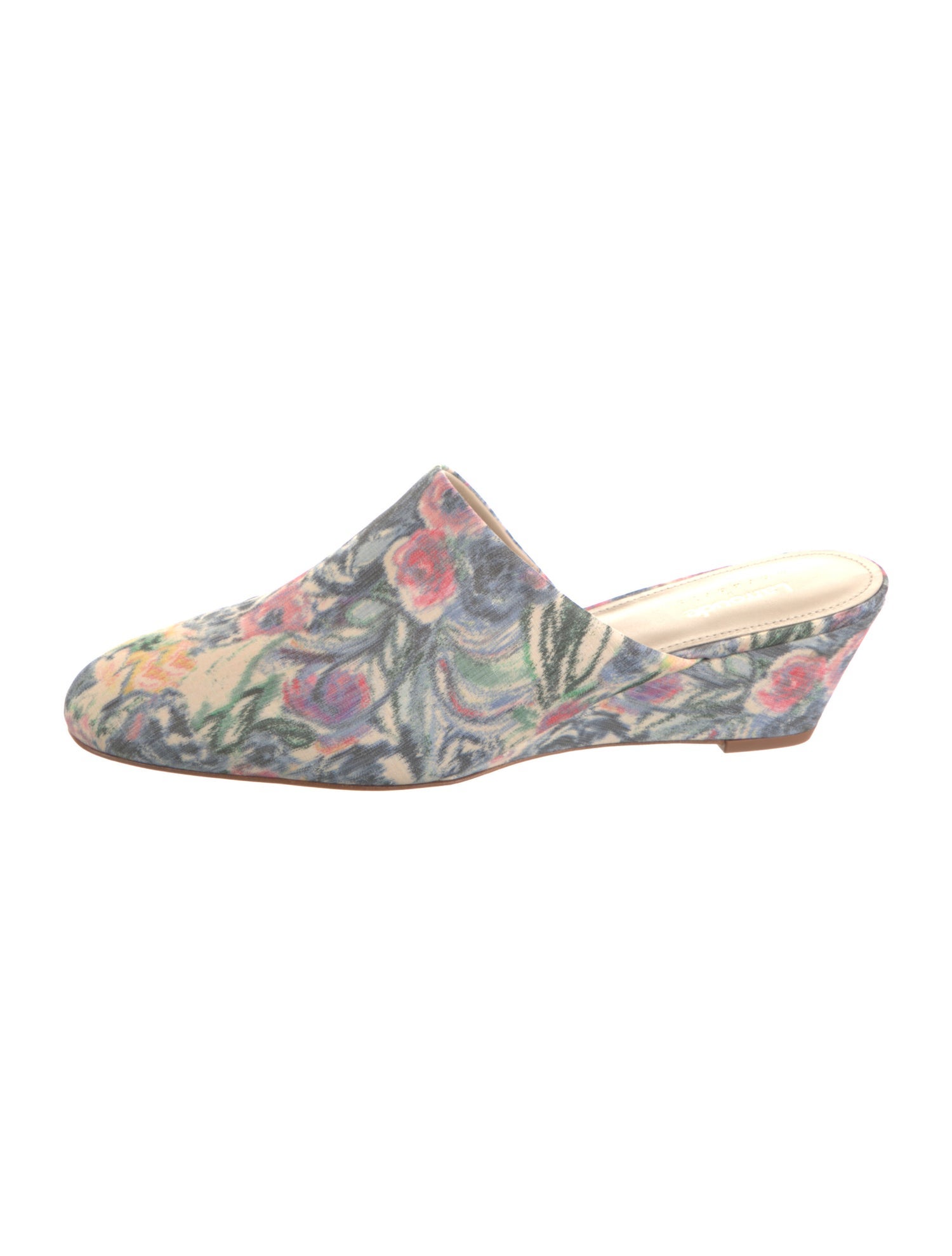 Larroude Floral Print Mules