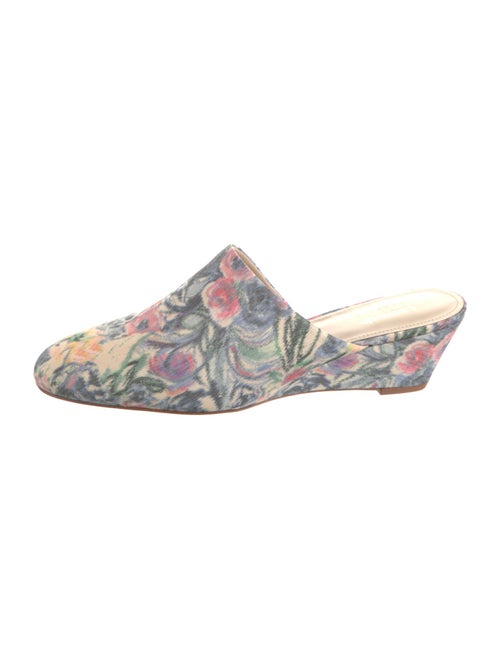 Larroude Floral Print Mules