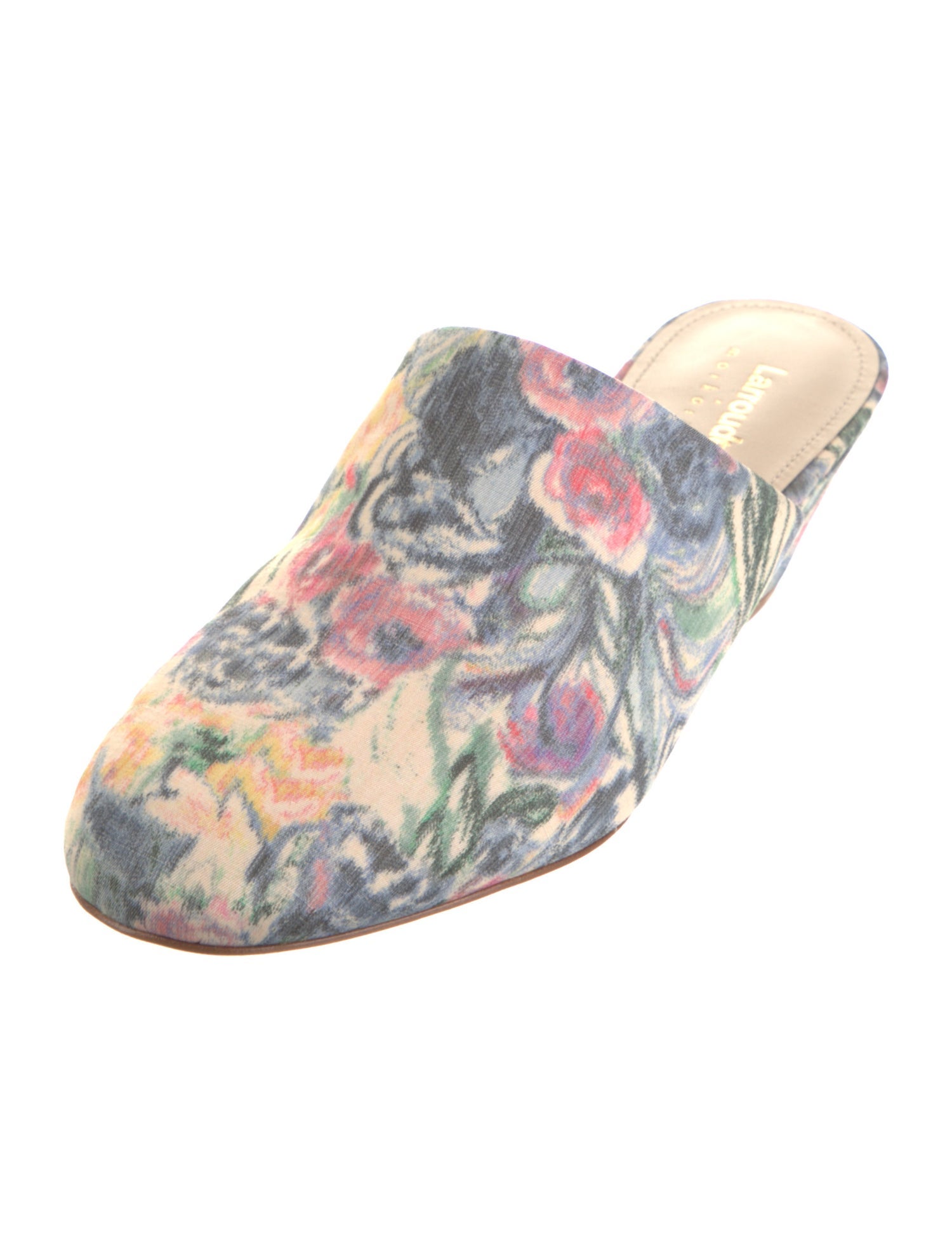 Larroude Floral Print Mules