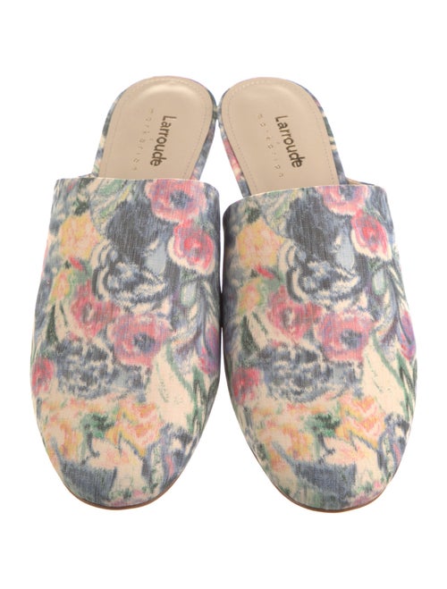 Larroude Floral Print Mules