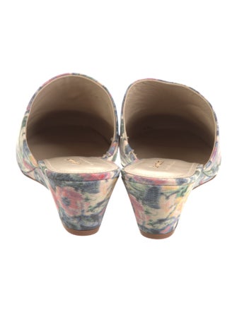 Larroude Floral Print Mules