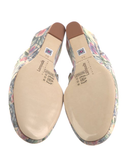 Larroude Floral Print Mules