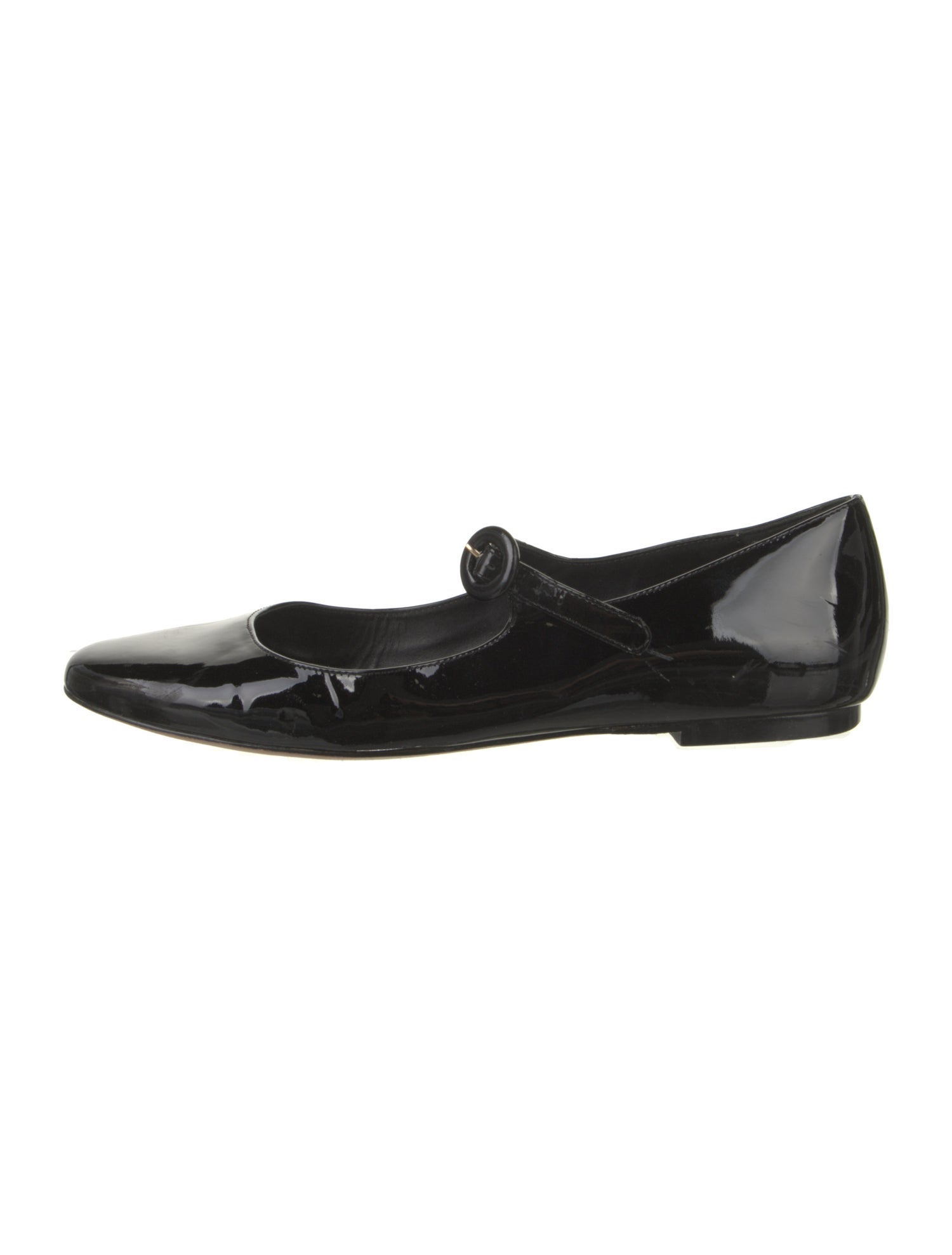 Larroude Patent Leather Mary Jane Flats