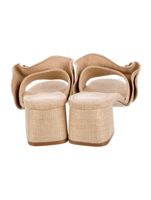 Larroude Ruffle Embellishment Slides