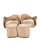 Larroude Ruffle Embellishment Slides
