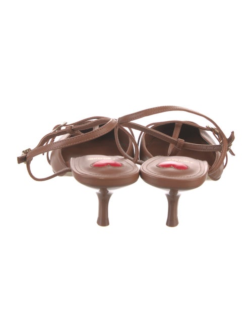 Larroude Leather Slingback Pumps