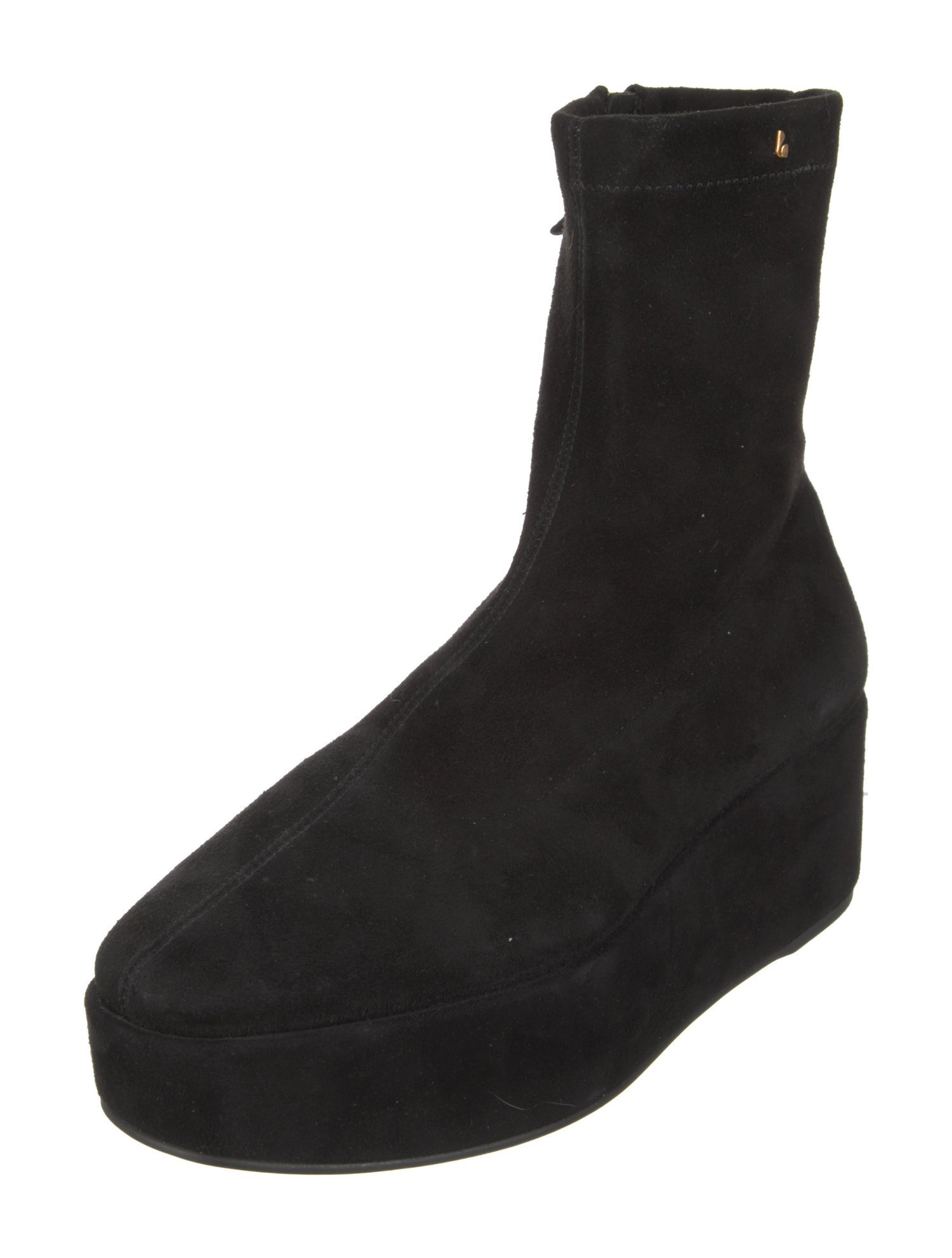 Larroude Suede Sock Boots