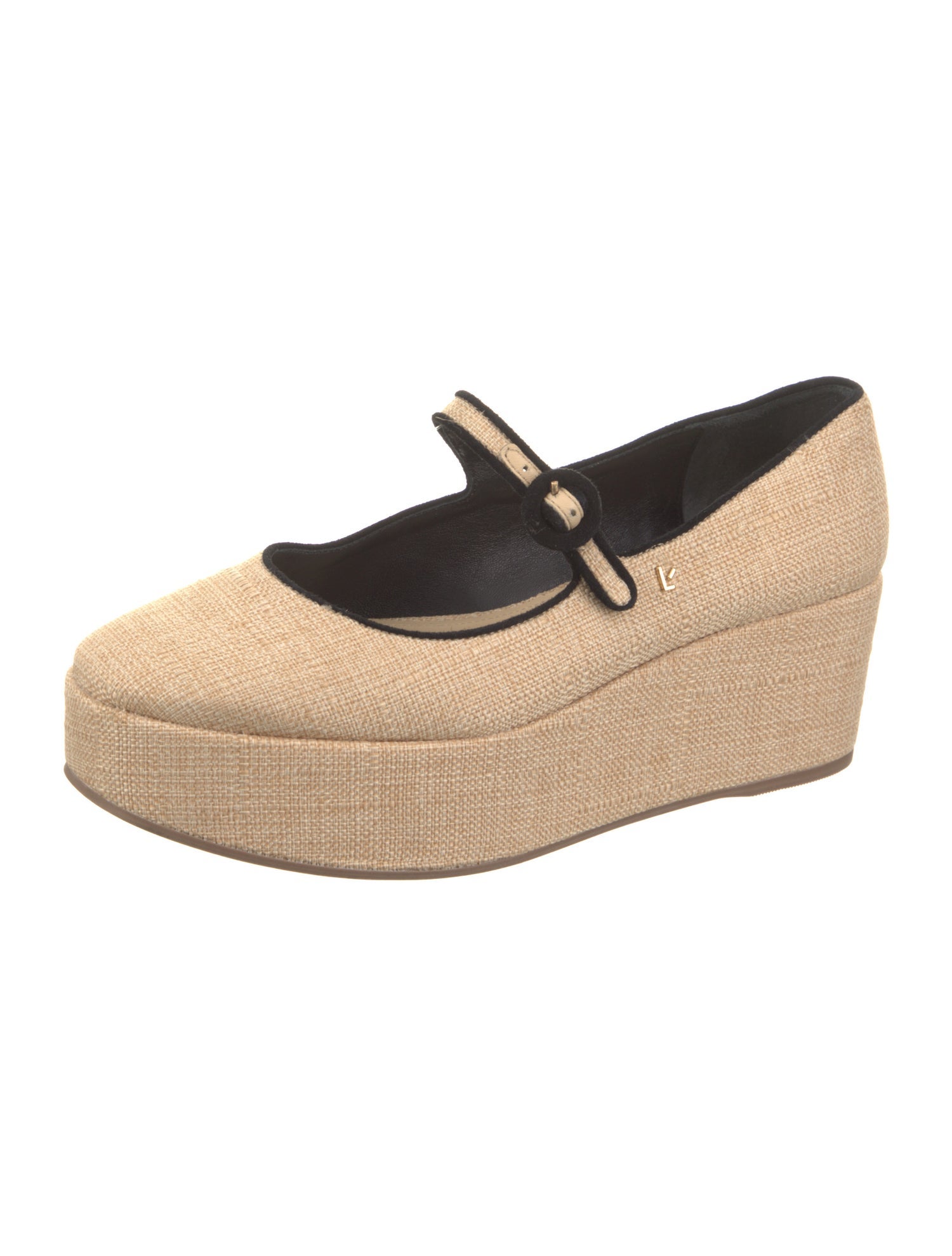 Larroude Raffia Pumps