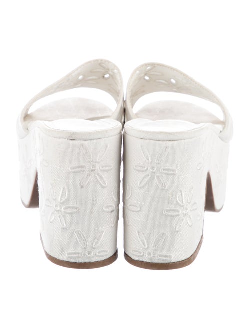 Larroude Embroidered Accent Slides