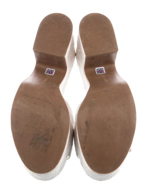 Larroude Embroidered Accent Slides