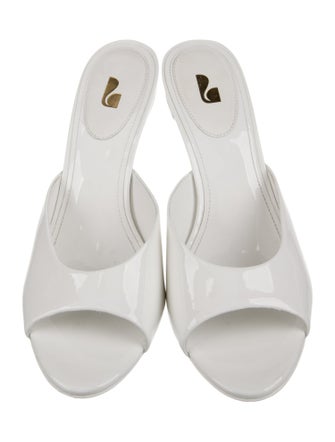 Larroude Patent Leather Slides