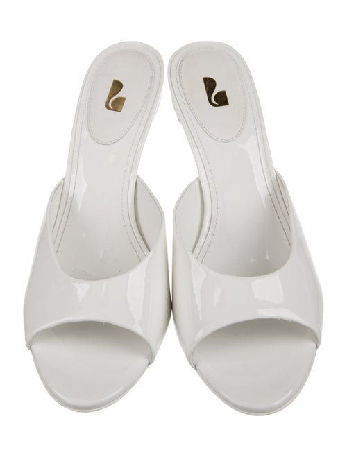 Larroude Patent Leather Slides