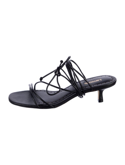 Larroude Leather Gladiator Sandals