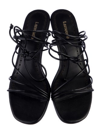 Larroude Leather Gladiator Sandals