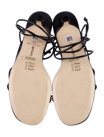 Larroude Leather Gladiator Sandals