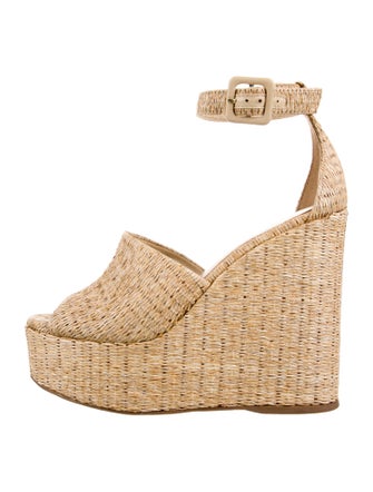 Larroude Straw Espadrilles