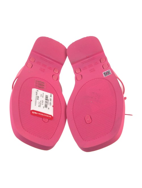 Larroude Rubber T-Strap Sandals