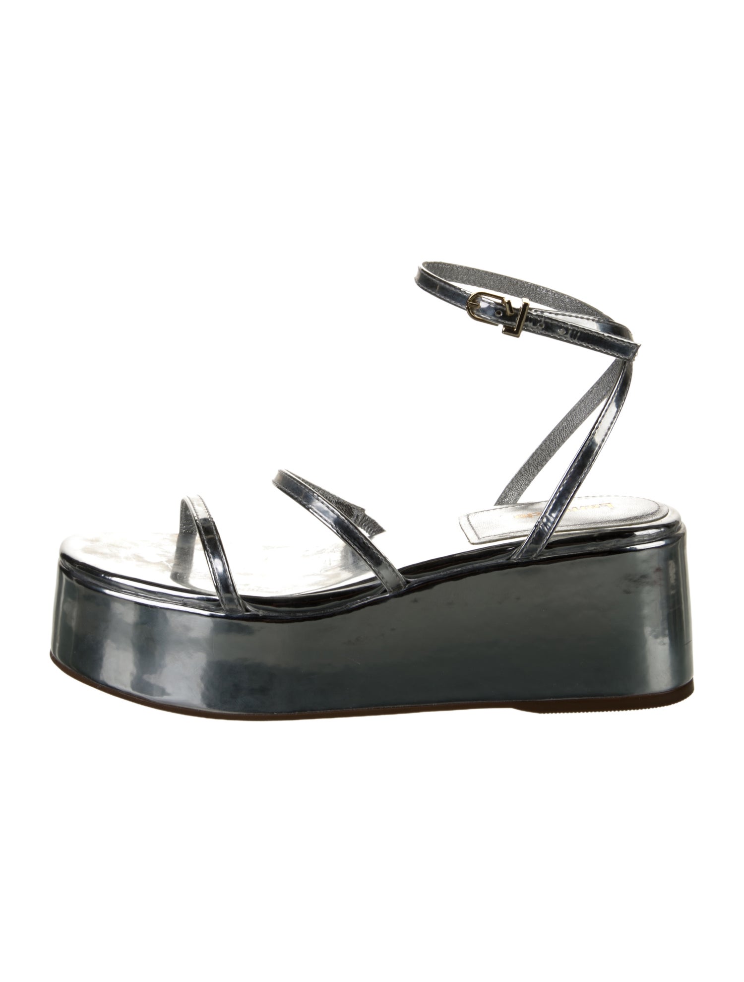 Larroude Patent Leather Sandals