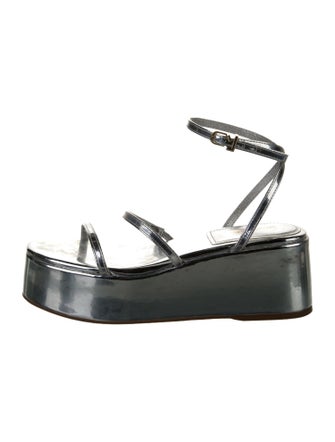 Larroude Patent Leather Sandals