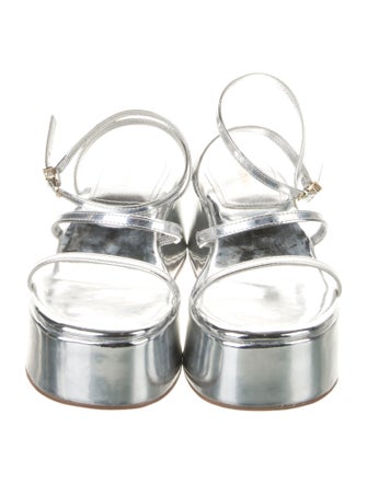 Larroude Patent Leather Sandals