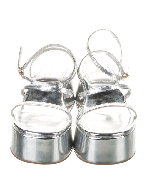 Larroude Patent Leather Sandals