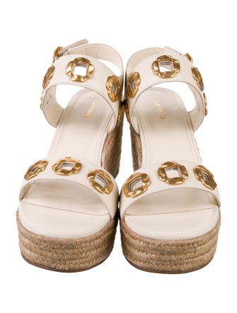 Larroude Leather Espadrilles