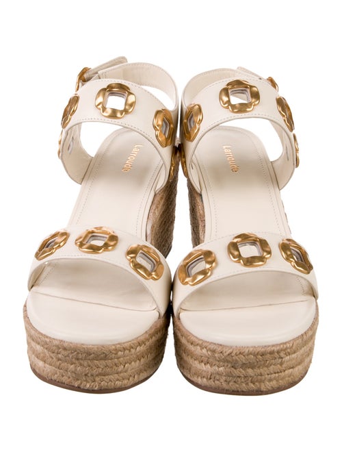 Larroude Leather Espadrilles