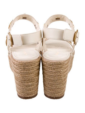 Larroude Leather Espadrilles