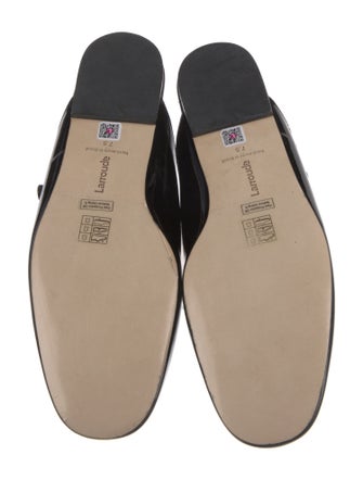 Larroude Patent Leather Mules