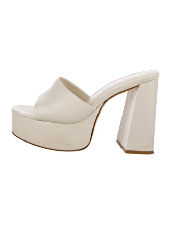 Larroude Leather Slides