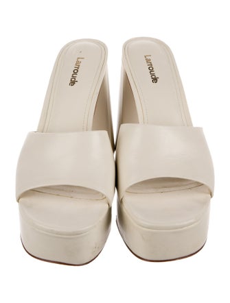 Larroude Leather Slides