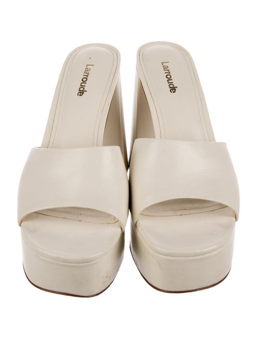 Larroude Leather Slides