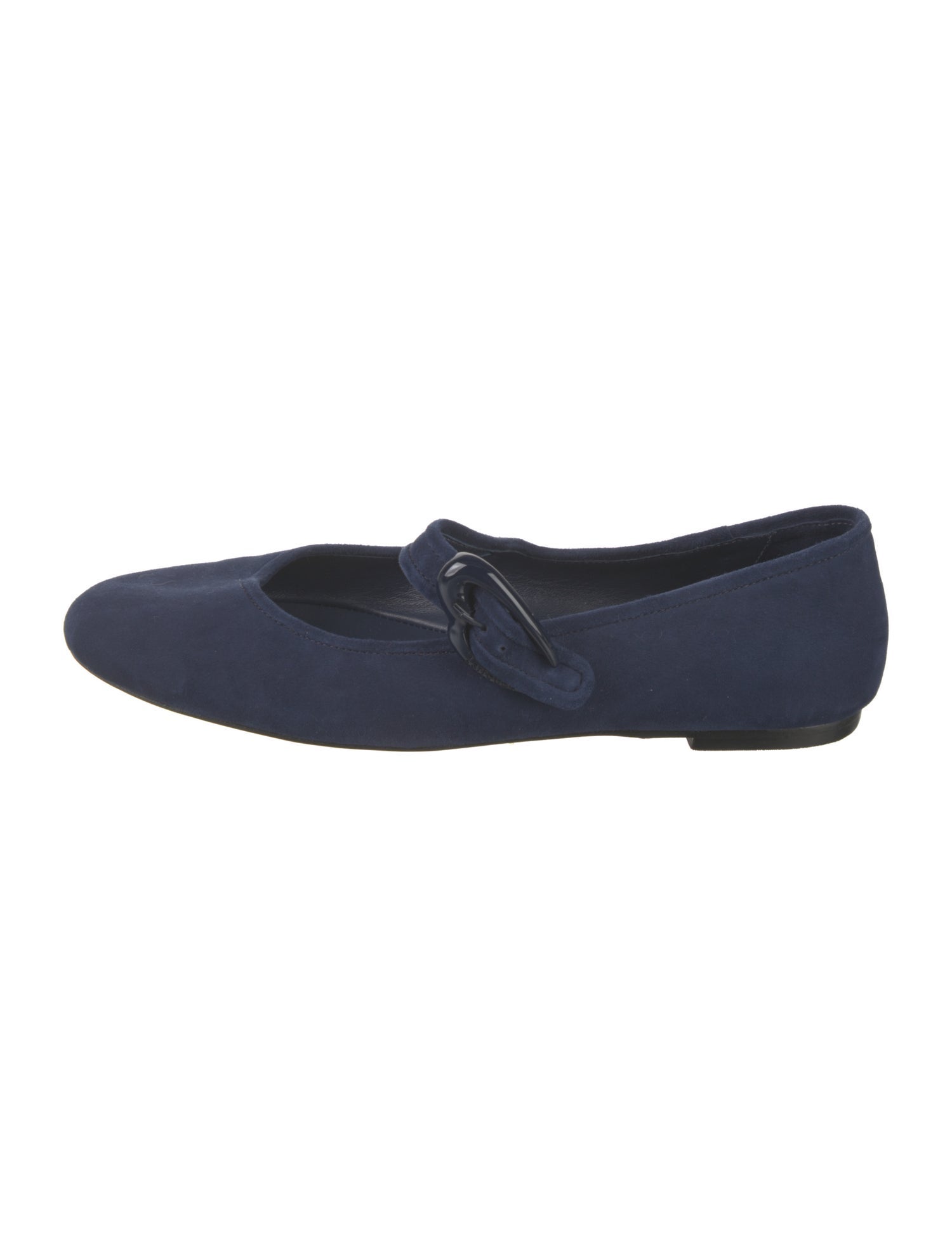 Larroude Suede Mary Jane Flats
