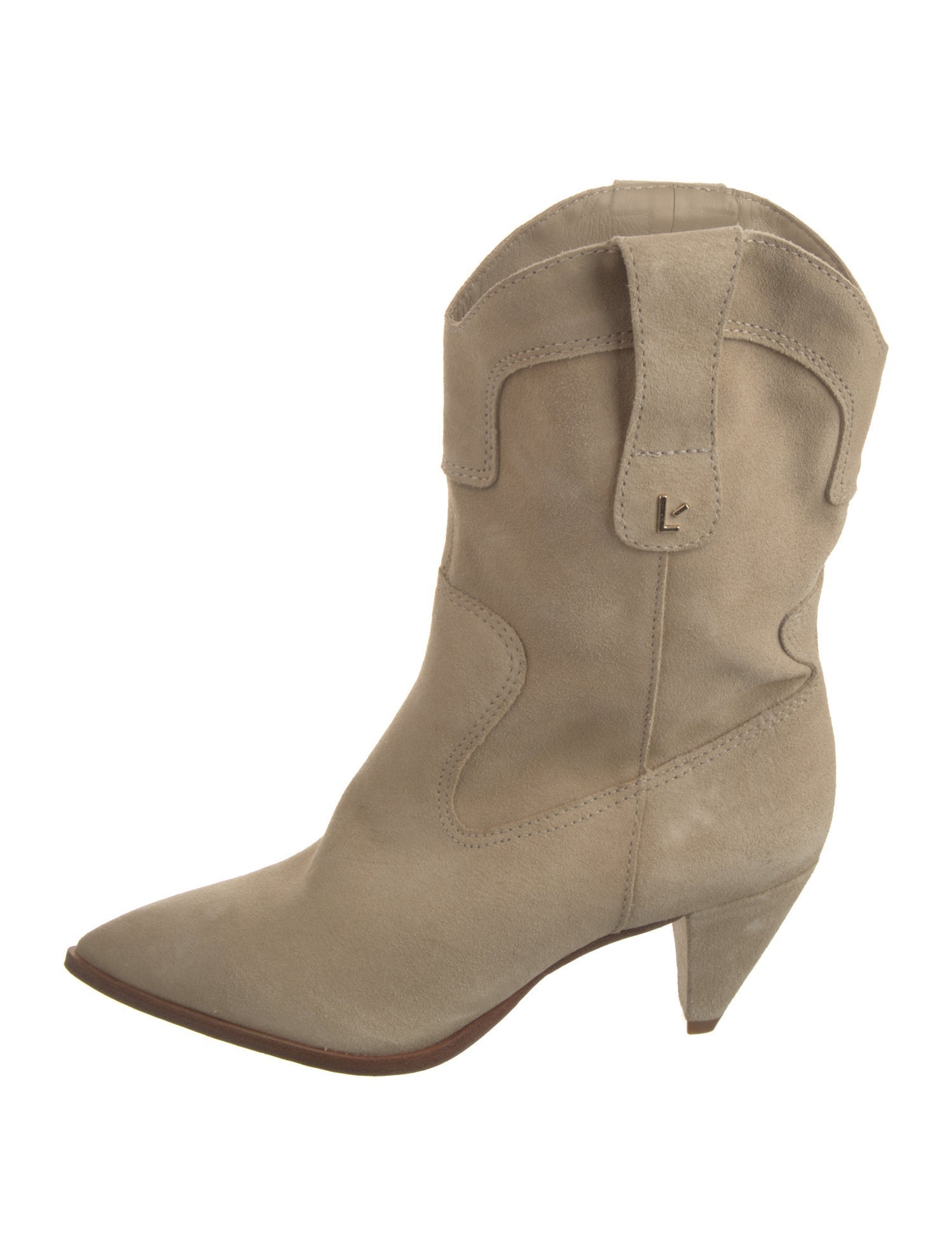Larroude Suede Western Boots