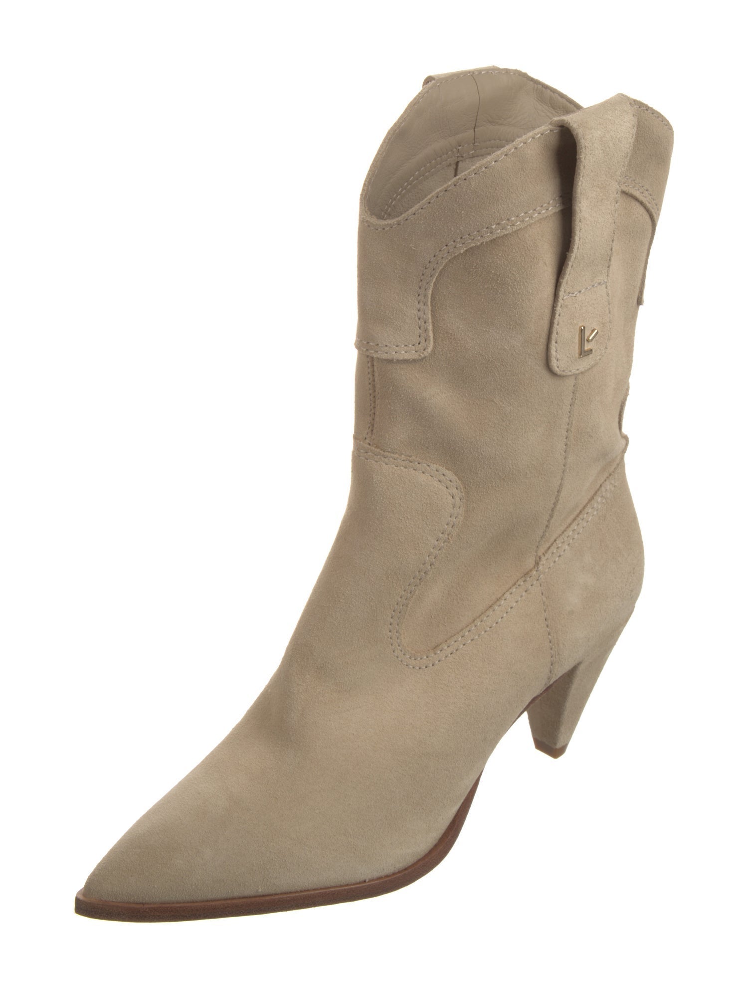 Larroude Suede Western Boots