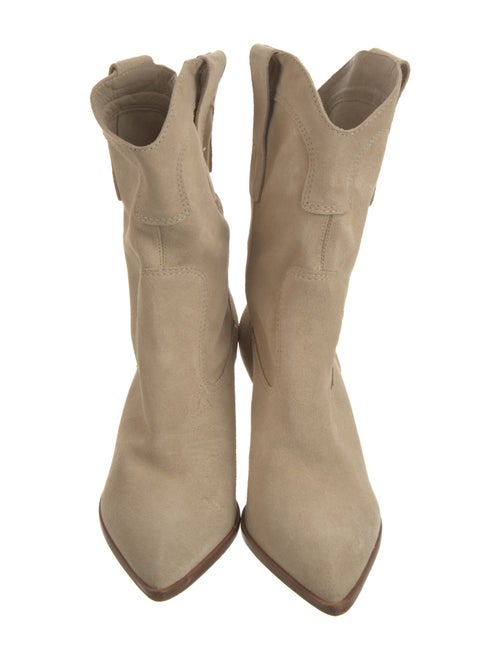 Larroude Suede Western Boots