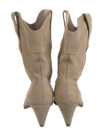 Larroude Suede Western Boots