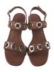 Larroude Leather Slingback Sandals