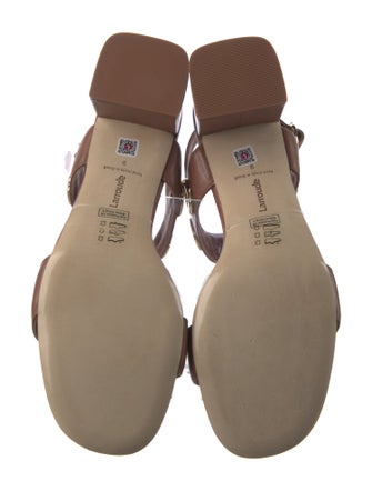 Larroude Leather Slingback Sandals